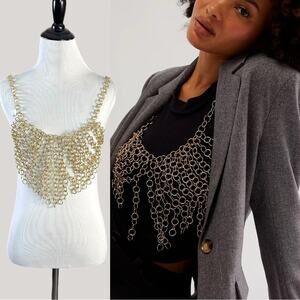 Free People Revival Body Chain in Gold NWT Bohemian Festival Coachella